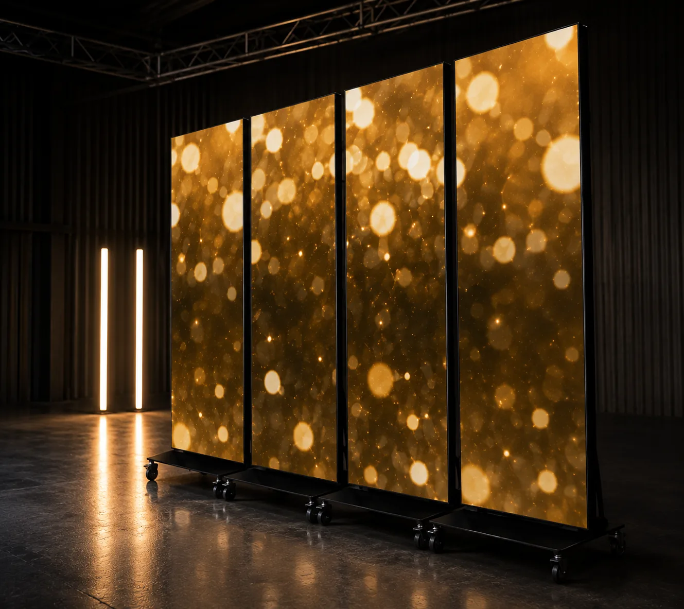 iRock Your Party LED banner rental setup for events in Orlando